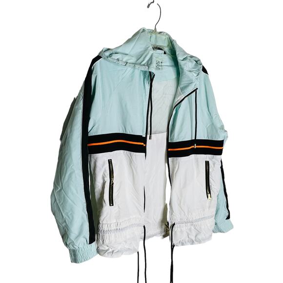 PE Nation Man Up Windbreaker Jacket Blue XS Activewear Athleisure Street Style - Picture 7 of 12